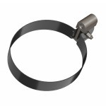 Хомут трубы металлический 140 мм ТехноНиколь/Verat 125/82 мм черный, 60 шт/упак