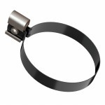 Хомут трубы металлический 140 мм ТехноНиколь/Verat 125/82 мм черный, 60 шт/упак