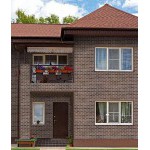 Фасадная плитка ТехноНиколь Hauberk Кирпич Шотландский 2,5 м2/упак, упак