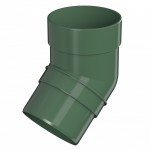 Колено трубы 135 градусов ТехноНиколь Оптима 120/80 мм зеленый, 40 шт/упак