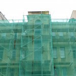 Сетка фасадная защитная SDM зеленая, 35 г/м2, 2х50 м, рул