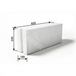 Газобетонный блок ИНСИ-БЛОК перегородочный D500 625х150х250 мм (80 шт/под; 1,875 м3/под), поддон Газобетонный блок ИНСИ-БЛОК перегородочный D500 625х150х250 мм (80 шт/под; 1,875 м3/под), поддон