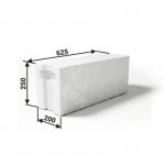 Газобетонный блок ИНСИ-БЛОК стеновой D500 625х200х250 мм (56 шт/под; 1,75 м3/под), поддон Газобетонный блок ИНСИ-БЛОК стеновой D500 625х200х250 мм (56 шт/под; 1,75 м3/под), поддон