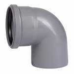 Отвод для внутренней канализации 90 градусов ПП 110 мм, шт