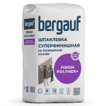 Шпаклевка полимерная Bergauf Finish Polymer финишная белая, слой 0,5-3 мм, 20 кг, шт Шпаклевка полимерная Bergauf Finish Polymer финишная белая, слой 0,5-3 мм, 20 кг, шт