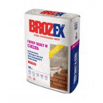 Штукатурка гипсово-перлитовая Brozex GPM-53 Гипер Пласт М для машинного нанесения 30 кг, шт Штукатурка гипсово-перлитовая Brozex GPM-53 Гипер Пласт М для машинного нанесения 30 кг, шт