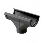 Воронка желоба Docke Lux 140/100 мм Ral 7004 графит, шт