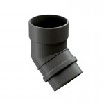 Колено трубы 45 градусов Docke Lux 140/100 мм Ral 7004 графит, шт