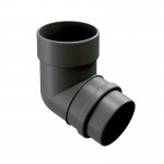 Колено трубы 72 градусов Docke Lux 140/100 мм Ral 7004 графит, шт