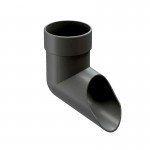 Слив трубы Docke Lux 140/100 мм Ral 7004 графит, шт