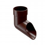 Слив трубы Docke Lux 140/100 мм Ral 8019 шоколад, шт