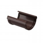 Соединитель желоба Docke Lux 140/100 мм Ral 8019 шоколад, шт