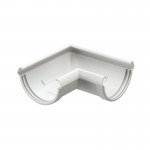 Угол желоба 90 градусов Docke Lux 140/100 мм Ral 9003 пломбир, шт Угол желоба 90 градусов Docke Lux 140/100 мм Ral 9003 пломбир, шт