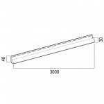 Профиль J ТехноНиколь для фасадных панелей слоновая кость 3 м, 24 шт/упак