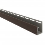 Профиль J ТехноНиколь для фасадных панелей темно-коричневый 3 м, 24 шт/упак