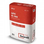 Цементно-песчаная смесь М-100 Smesit ЗИМА 25 кг, 48 шт/поддон