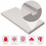 Экструдированный пенополистирол ТехноНиколь XPS CARBON ECO FAS/2 S/1 1180х580х50 мм, 8 шт/упак