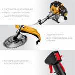 Триммер бензиновый (бензокоса) Steher 2.5 кВт BT-2500