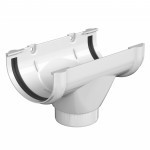 Воронка желоба ТехноНиколь Оптима 120/80 мм Ral 9003 белый, шт