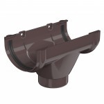 Воронка желоба ТехноНиколь Оптима 120/80 мм Ral 8019 темно-коричневый, шт
