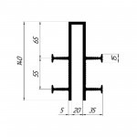 Гидрошпонка Технониколь Фундамент ДШП-140-4-20, 20 пог.м/бухта