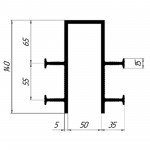 Гидрошпонка Технониколь Фундамент ДШП-140-4-50, 20 пог.м/бухта