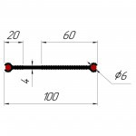 Гидрошпонка Технониколь Фундамент ТПС-В-100-2, 30 пог.м/бухта