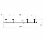 Гидрошпонка Технониколь Фундамент ТШН-210-4, 25 пог.м/бухта