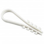 Дюбель-хомут 11-18 мм нейлон белый, 100 шт/упак Дюбель-хомут 11-18 мм нейлон белый, 100 шт/упак