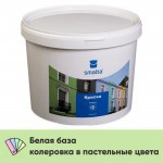 Краска Smalta Фасадная водно-дисперсионная акриловая белоснежная 15 кг/ 10 л, шт Краска Smalta Фасадная водно-дисперсионная акриловая белоснежная 15 кг/ 10 л, шт