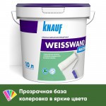 Краска Knauf Вайсванд для стен и потолков белая матовая, база С, 14 кг/10 л, шт Краска Knauf Вайсванд для стен и потолков белая матовая, база С, 14 кг/10 л, шт