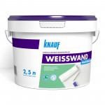 Краска Knauf Вайсванд для стен и потолков белая матовая, база, 4 кг/2,5 л, шт