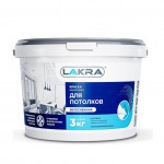 Краска Лакра Для потолков белоснежная 3 кг, шт