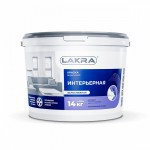 Краска Лакра Интерьерная белоснежная 14 кг, шт