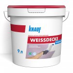 Краска Knauf Вайсдэкке для потолков белая 14,4 кг/9 л, шт Краска Knauf Вайсдэкке для потолков белая 14,4 кг/9 л, шт