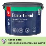 Краска Tikkurila/Tikkivala Euro Trend для обоев и стен матовая, База А, 9 л, шт Краска Tikkurila/Tikkivala Euro Trend для обоев и стен матовая, База А, 9 л, шт
