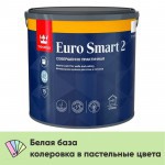 Краска Tikkurila/Tikkivala Euro Smart 2 интерьерная глубокоматовая, База А, 2,7 л, шт Краска Tikkurila/Tikkivala Euro Smart 2 интерьерная глубокоматовая, База А, 2,7 л, шт