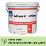 Краска Bergauf Mineral Techno фасадная силикатная глубокоматовая, база А, 18 л, шт Краска Bergauf Mineral Techno фасадная силикатная глубокоматовая, база А, 18 л, шт