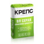 Шпаклевка цементная КРЕПС ВЛ Серая для внутренних и наружных работ, слой до 5 мм, 20 кг, шт Шпаклевка цементная КРЕПС ВЛ Серая для внутренних и наружных работ, слой до 5 мм, 20 кг, шт