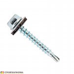 Саморез кровельный сверло 4,8х29 мм металл-дерево оцинкованный, 250 шт/упак