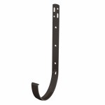 Кронштейн желоба металлический ТехноНиколь Оптима 120/80 мм Ral 8019 темно-коричневый, шт Кронштейн желоба металлический ТехноНиколь Оптима 120/80 мм Ral 8019 темно-коричневый, шт