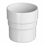 Муфта соединительная ТехноНиколь Оптима 120/80 мм Ral 9003 белый, шт