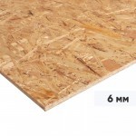 Плита OSB-3 6 мм 2500х1250 мм, лист