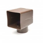 Отвод угловой ТехноНиколь, с квадратного сечения (100х100 мм) в круглое (100 мм), шт Отвод угловой ТехноНиколь, с квадратного сечения (100х100 мм) в круглое (100 мм), шт