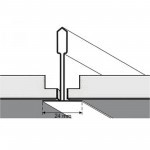 Кассета потолочная Албес AP600 Board 600х600 мм 0,4 мм, оцинкованная, белая, шт
