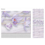 Панель ПВХ Крокус с глиттером серебро 2700х250х8 мм, 12 шт/упак