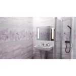 Панель ПВХ Крокус с глиттером серебро 2700х250х8 мм, 12 шт/упак