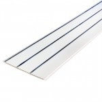 Панель ПВХ трехсекционная серебро лак 3000х240х8 мм, 10 шт/упак