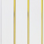 Панель ПВХ трехсекционная золото лак 3000х240х8 мм, 10 шт/упак Панель ПВХ трехсекционная золото лак 3000х240х8 мм, 10 шт/упак