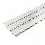 Панель ПВХ трехсекционная золото лак 3000х240х8 мм, 10 шт/упак